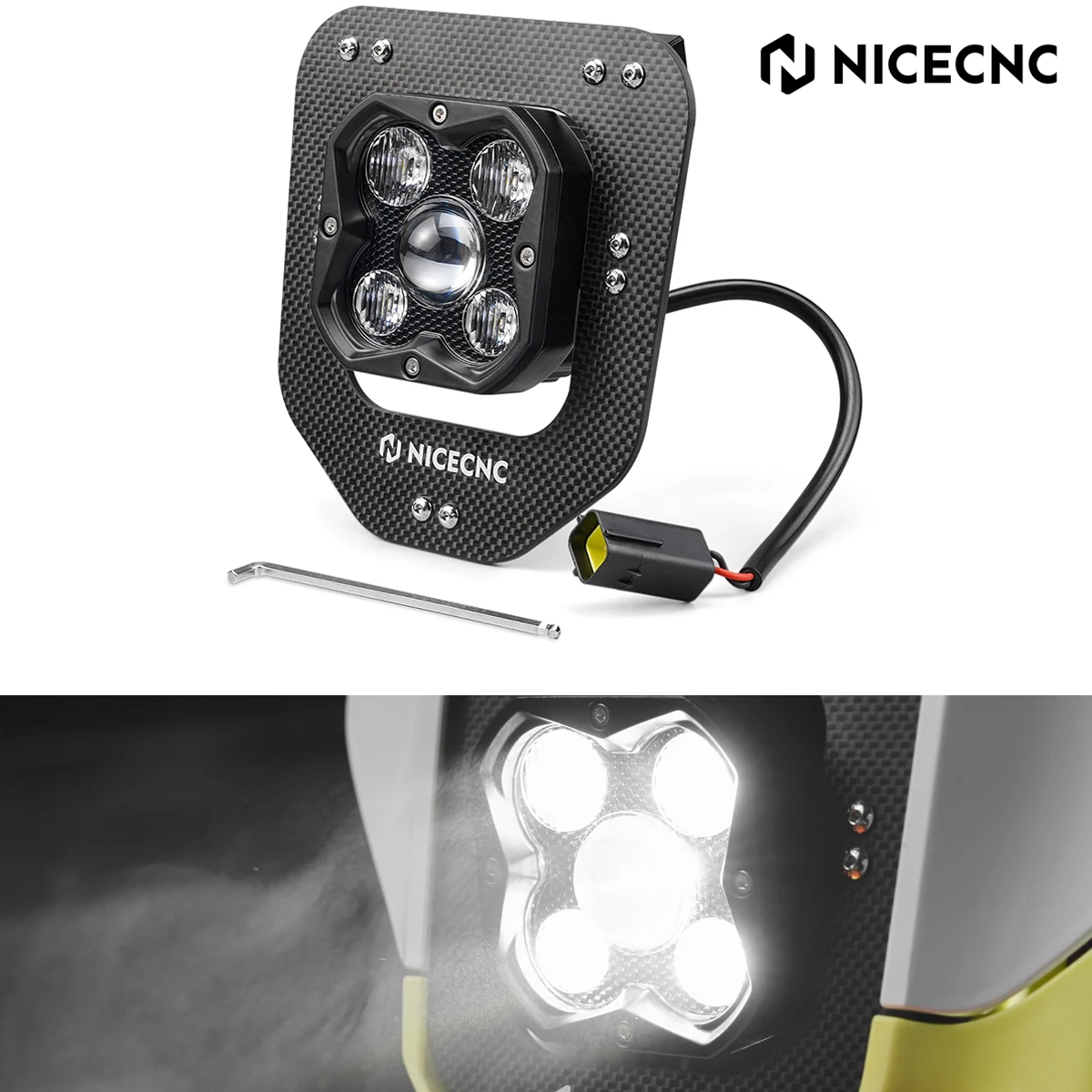 2025 2024 For Husqvarna TE 300 FE 450 FE 350 Motorcycle 3500lm LED Lamp Headlight Kit TE 150 250 300 FE 501 450 350 250 NICECNC