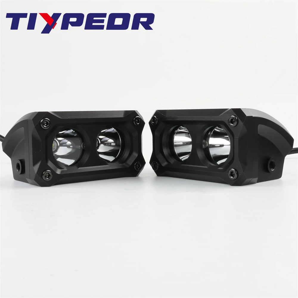 TIYPEOR Super Bright Spot Flood Combo Beam Led Running Light CNC Aluminum Led Work Light Motorcycle Car Auxiliary Headlight