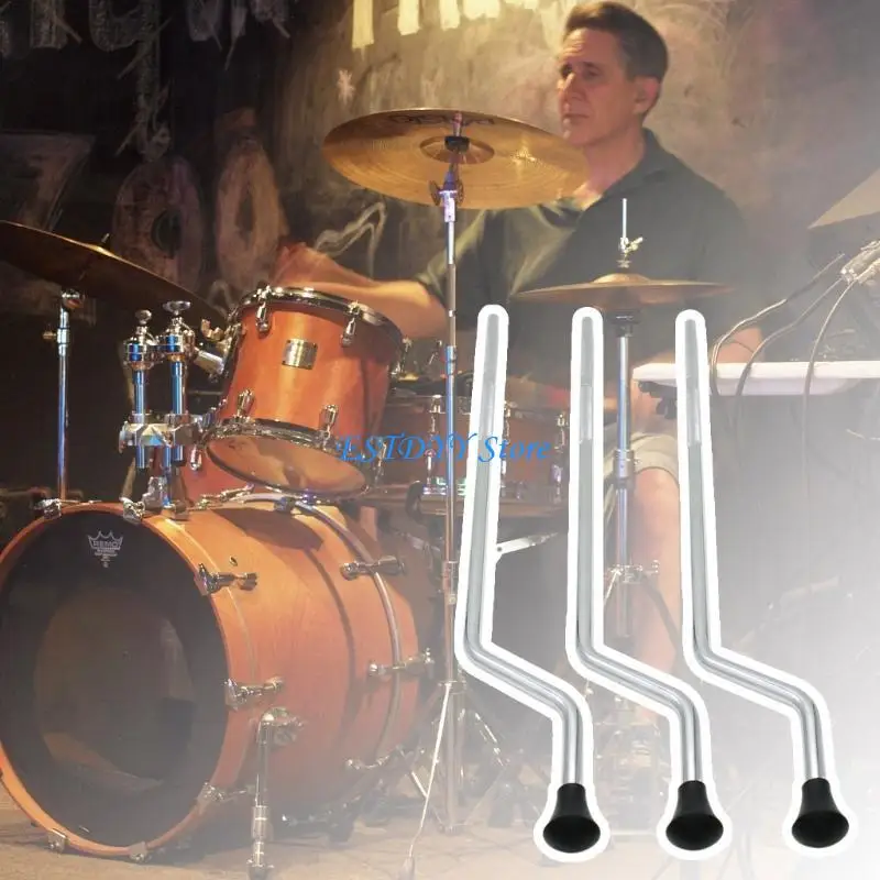 G6DE 3Pcs Adjustable Height Drum Legs For Percussion Instrument Stability And Easy Installation Metal Drum Support Legs Set