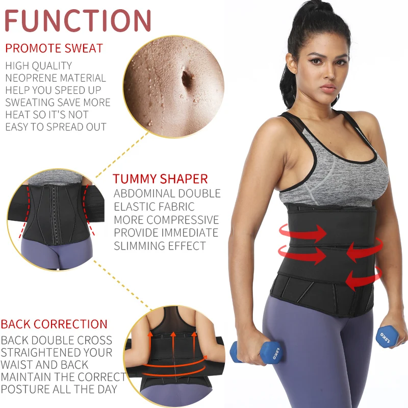 Taille Trainer Bauch Abnehmen Mantel Reduzierung Hüftgürtel Gewicht Verlust Shapewear Bauch Shapers Modellierung Gürtel Frau Körper Former Korsett