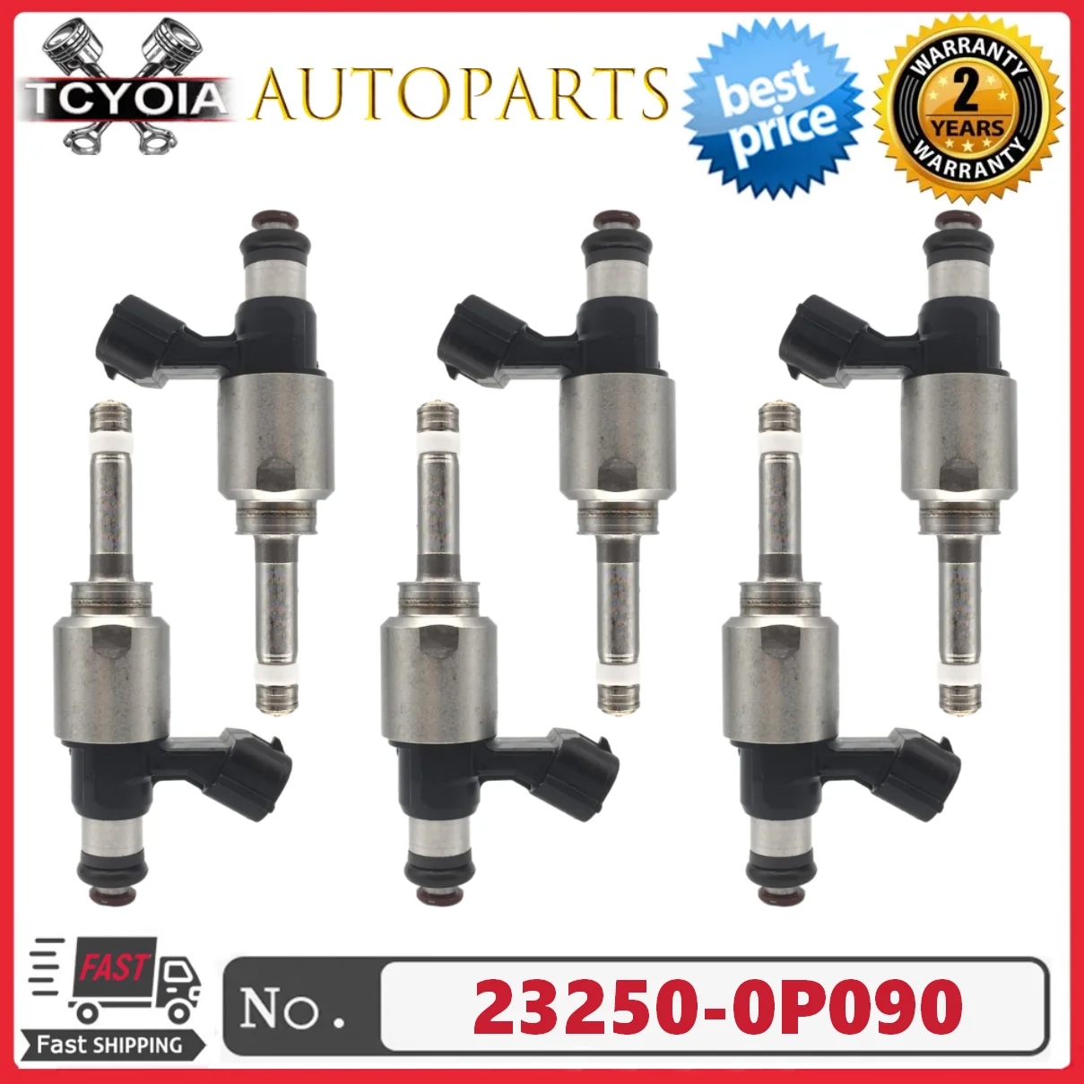 

6 шт. топливные форсунки 23250-0P090 23209-0P090 для Toyota Camry Highlander Tacoma Lexus RX350 3,5 л