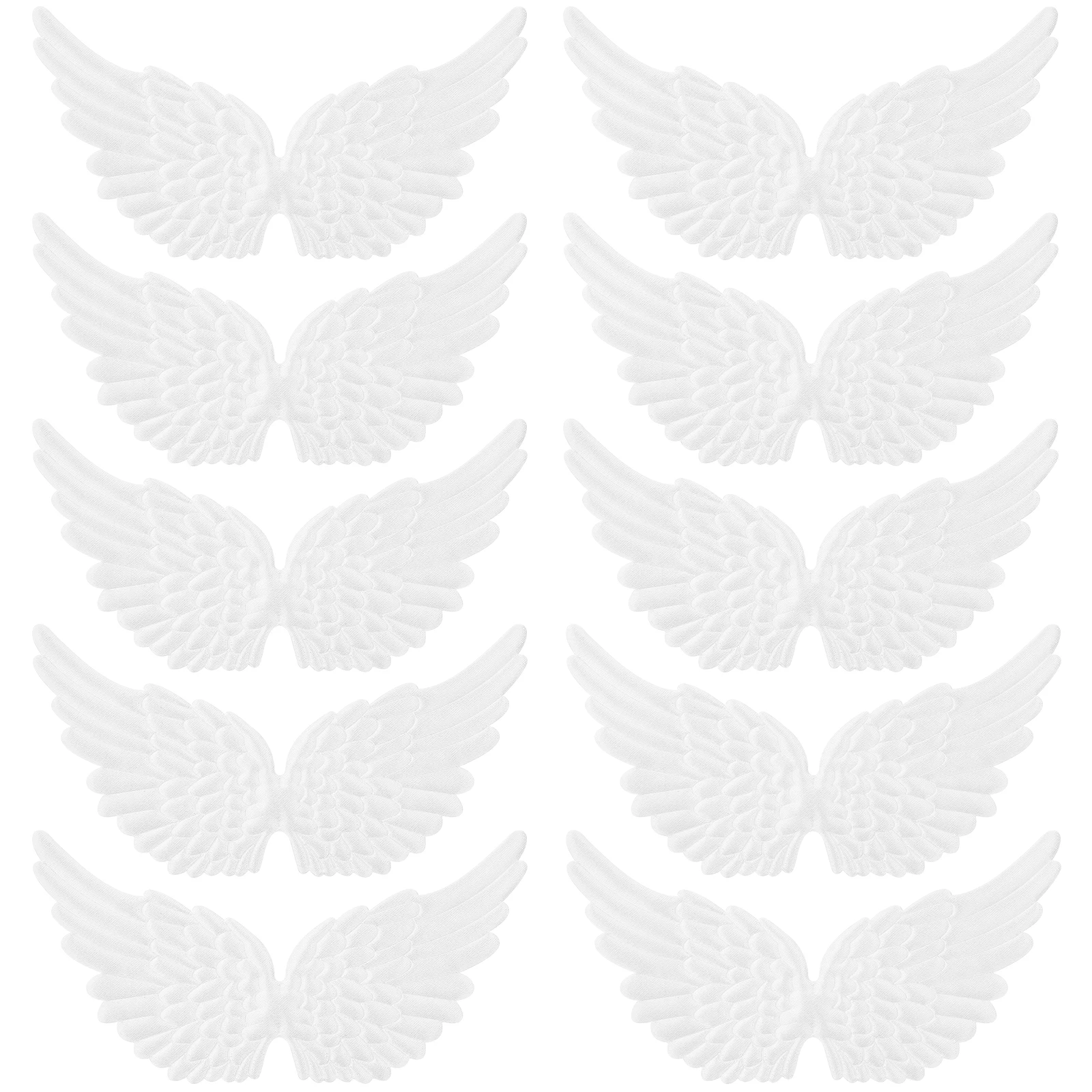 12PCS Angel Wings Jewelry Mini Alas De Chucas Soft Application DIY Crafts Accessories Wing Decor Hide Damaged Spots Clothes