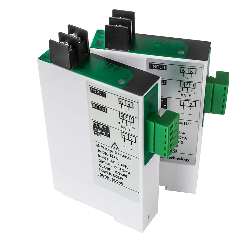 

AC Current Voltage Transmitter 0-1A 0-10A 0-500V 0-300V to 4-20mA 0-10V DC Voltage Current Transducer Transmitter