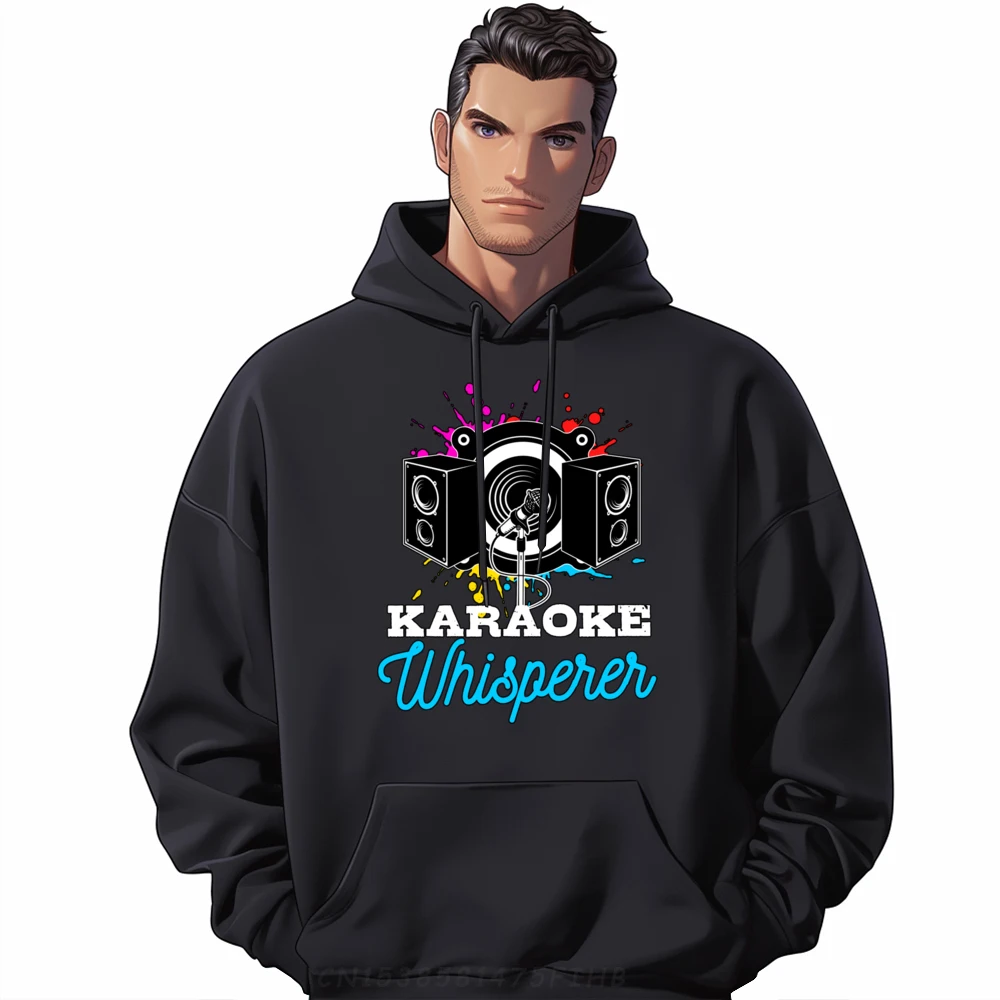 

Male Cute Slogan Hoodies O Neck Thanksgiving Day Hoodies Casual Long Sleeve Karaoke Whisperer Karaoke Singer Karaoke Hoodies