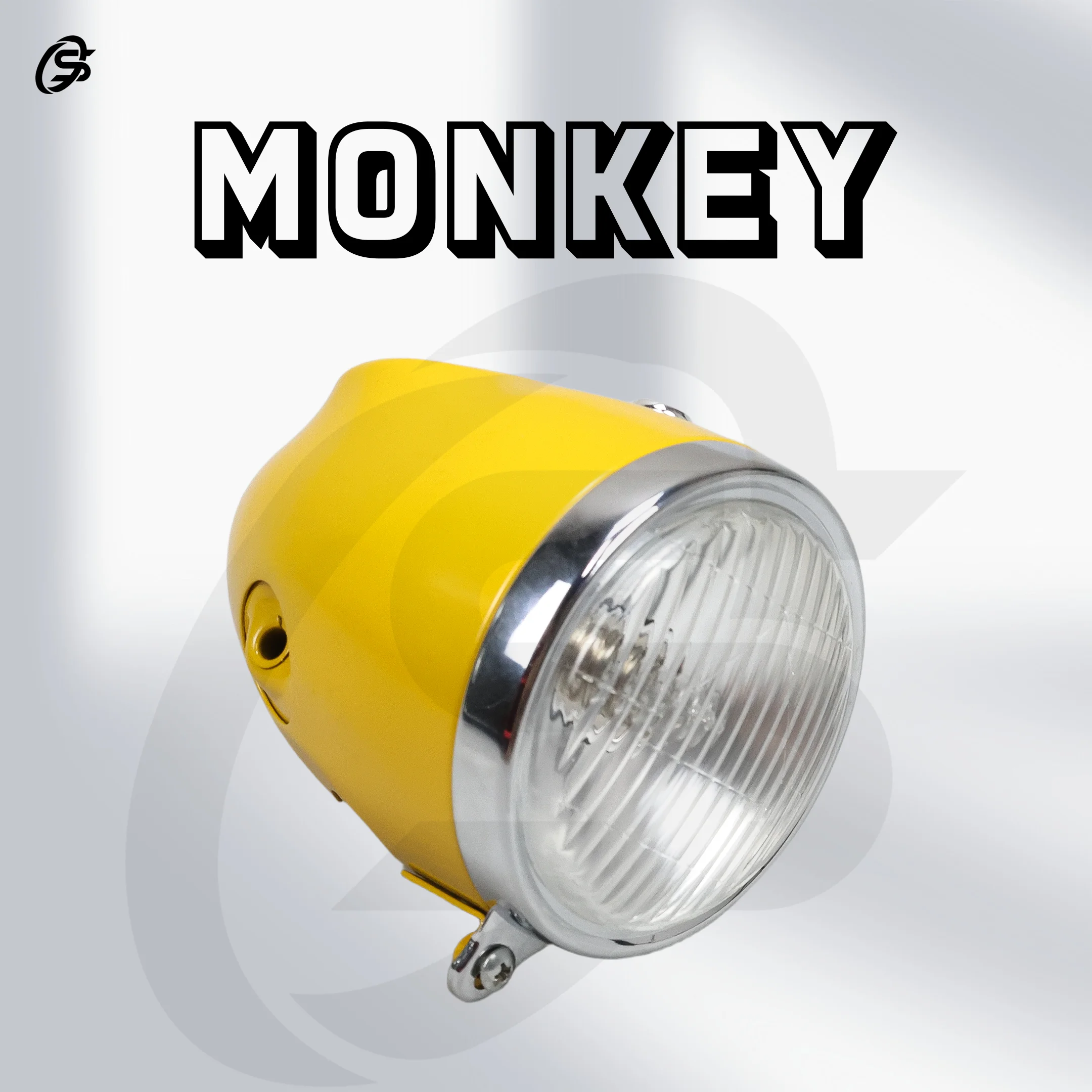 Z50 Headlamp Yellow Monkey Front light Headlight with emblems Motorcyles Accessories for Monkey Z50 K0 K1 K2