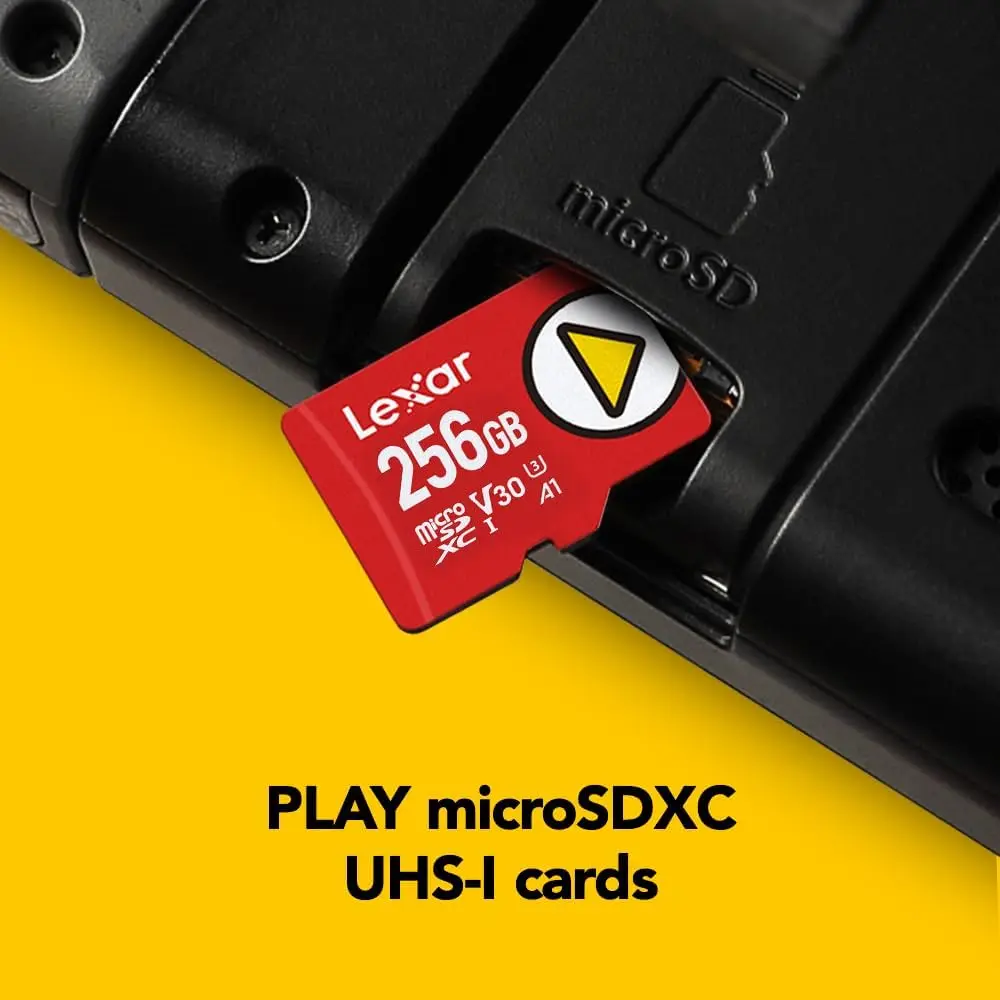 Lexar Play Micro SD Card SDXC Memory Card 128GB 1TB 512GB 256GB UHS-I U3 V30 A2 C10 TF Cards for Nintendo Switch Game Console