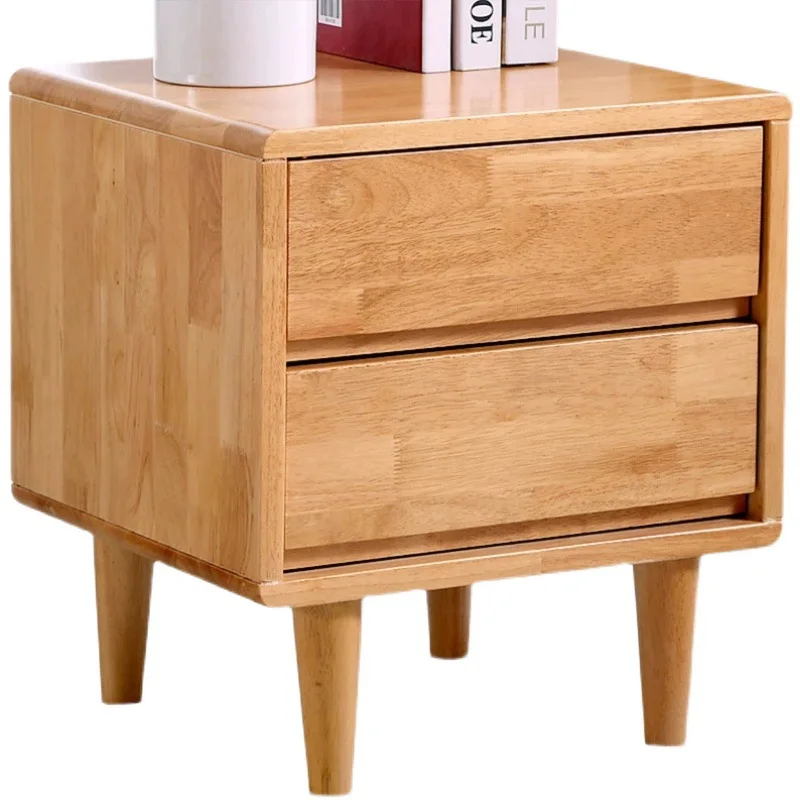 

Bedroom, solid wood, bedside table, bedside table, modern, simple, log
