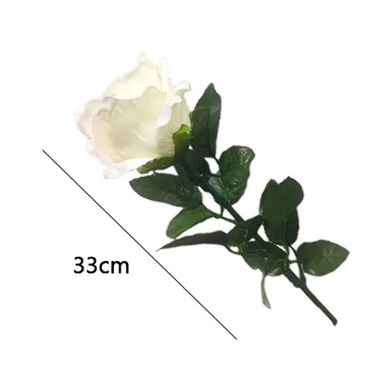 Three-Color Light Rose Magic Tricks Color Changing Flower Magia Stage Wedding Party Illusions Gimmicks Mentalism Props Romantic