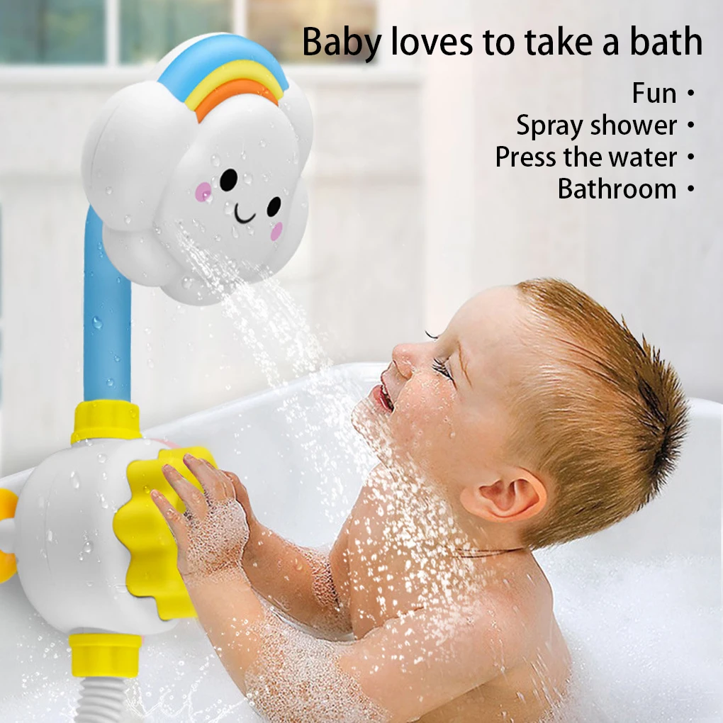 Children Bath Toy Adorable Shower Cartoon Bathing Wall Mounted Shower Spraying Sprinkler Bathroom Accessories