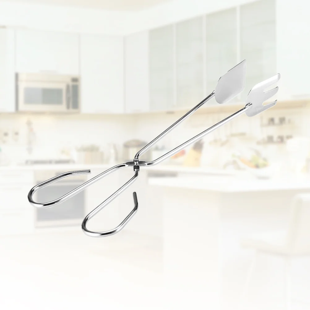 

Зажим для барбекю из нержавеющей стали 36 см, пищевая зеркальная отделка, эргономичная ручка, идеально подходит для стейка, пирога, пиццы, хлеба, мяса, зажим для барбекю