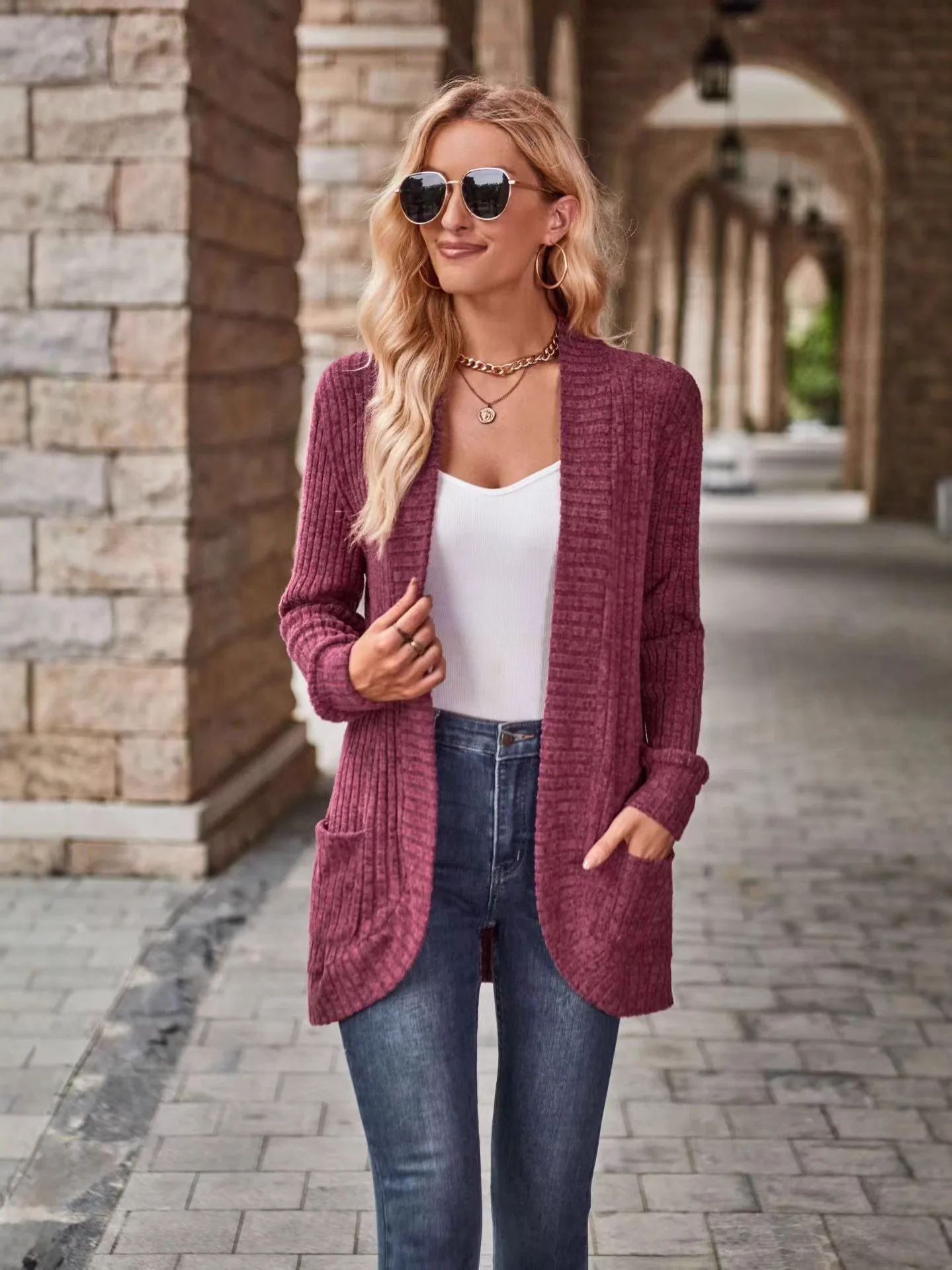 Women's 2025 Autumn/Winter New Fashion Knit Cardigan Coat Bestseller Women's Clothing