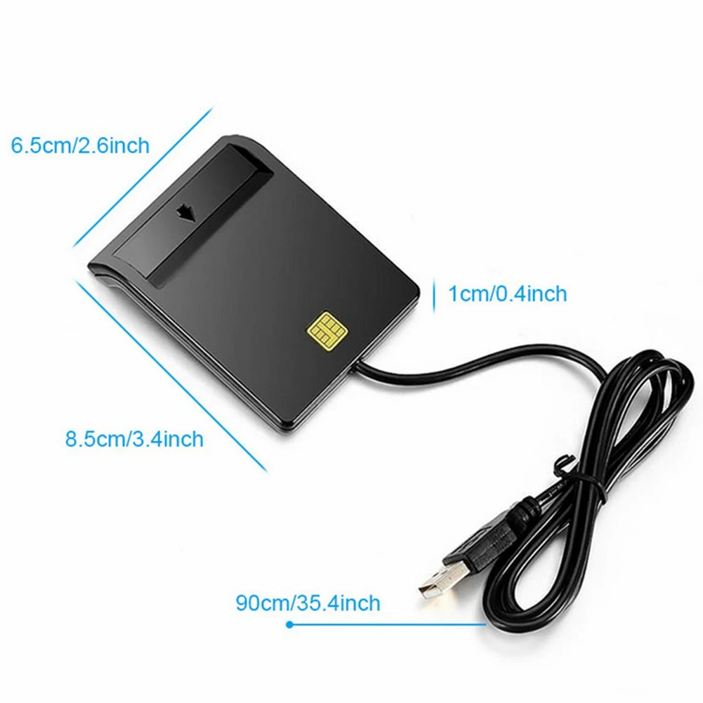 USB Smart Card Reader for Bank Card IC/ID EMV Card Reader High Quality for Windows 7 8 10 for Linux OS USB-CCID ISO 7816