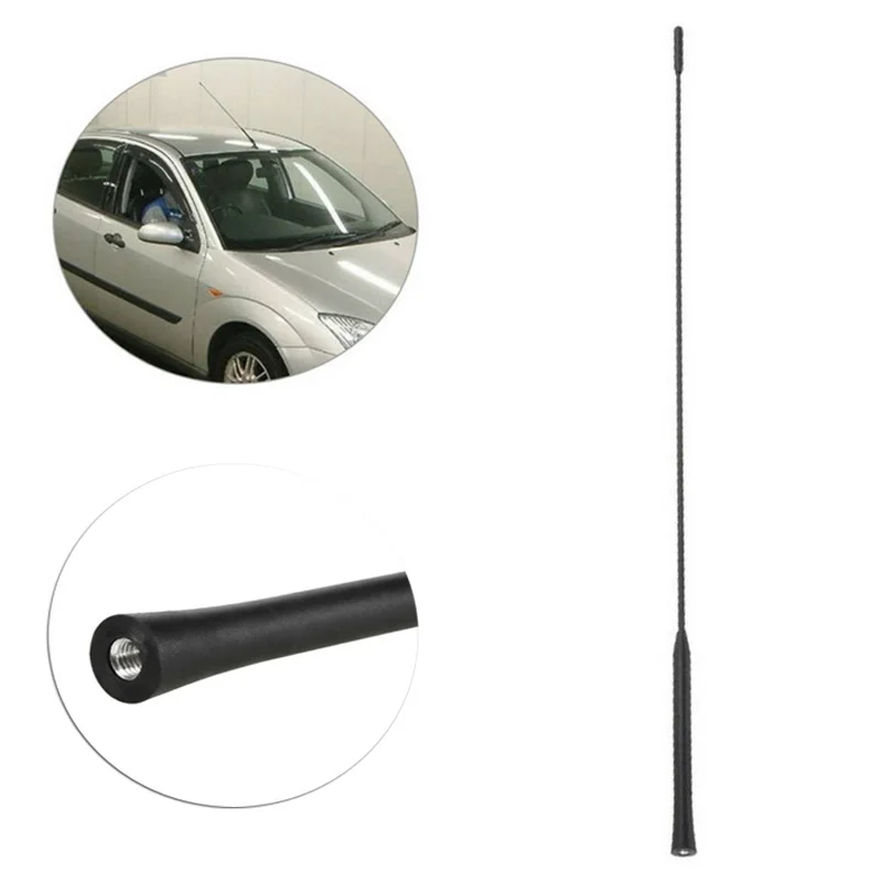 1szt 55cm Czarna antena samochodowa Maszt z tworzywa sztucznego Dachowe radio samochodowe AM lub FM do Ford Focus 2000-2007 Części zewnętrzne 21,5 cala — zdjęcie 7