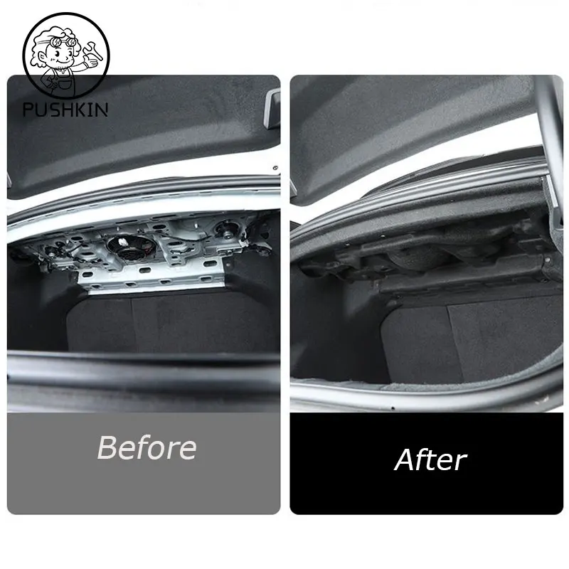 1set  For Geely zeekr 007 Auto Car Trunk Mat Sound Heat Insulation Cotton Soundproofing Cover Accessories