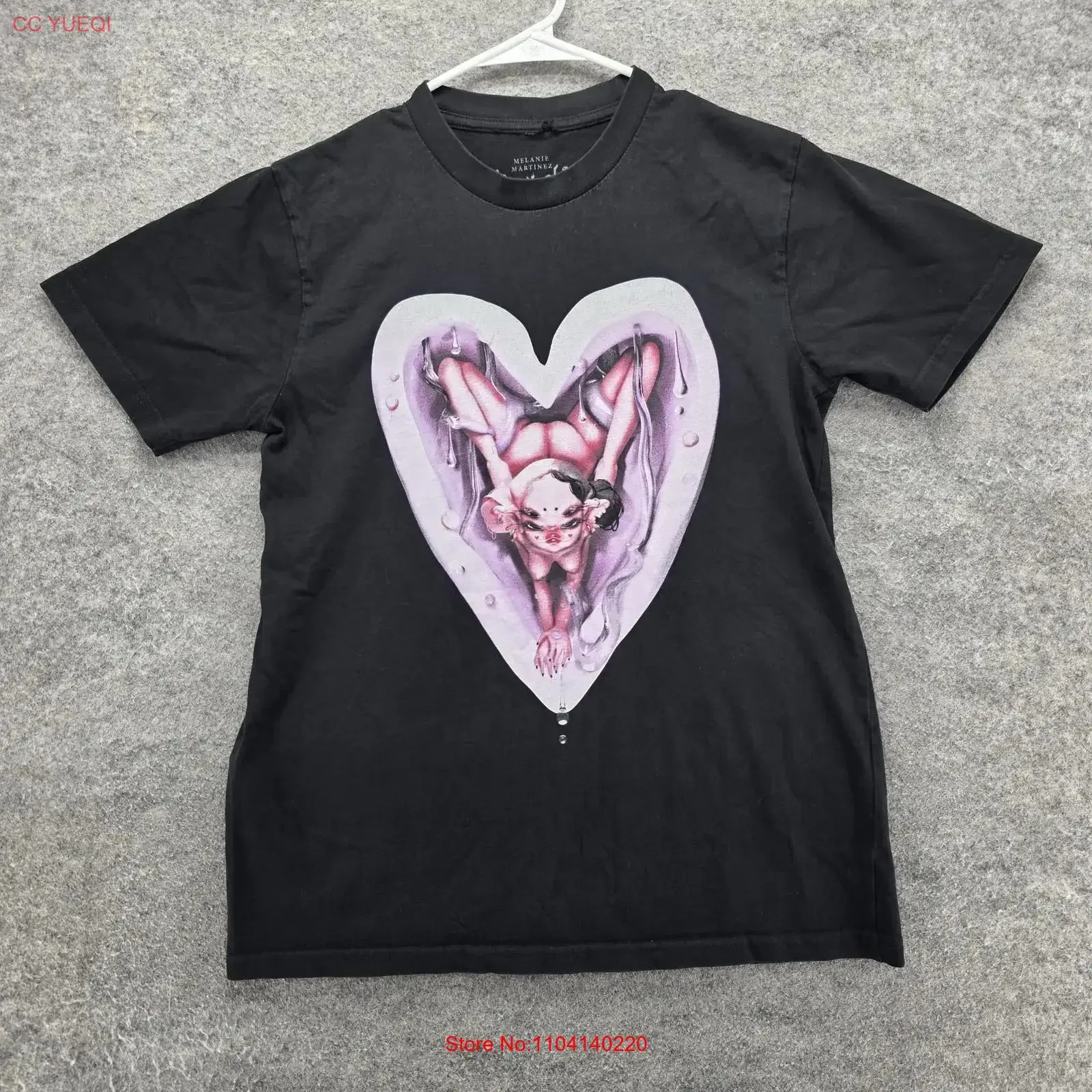 Melanie Martinez Portals T Shirt Mens Small Black Heart Art Music vintage Washed Breathable Versatile Soft Stylish streetwear