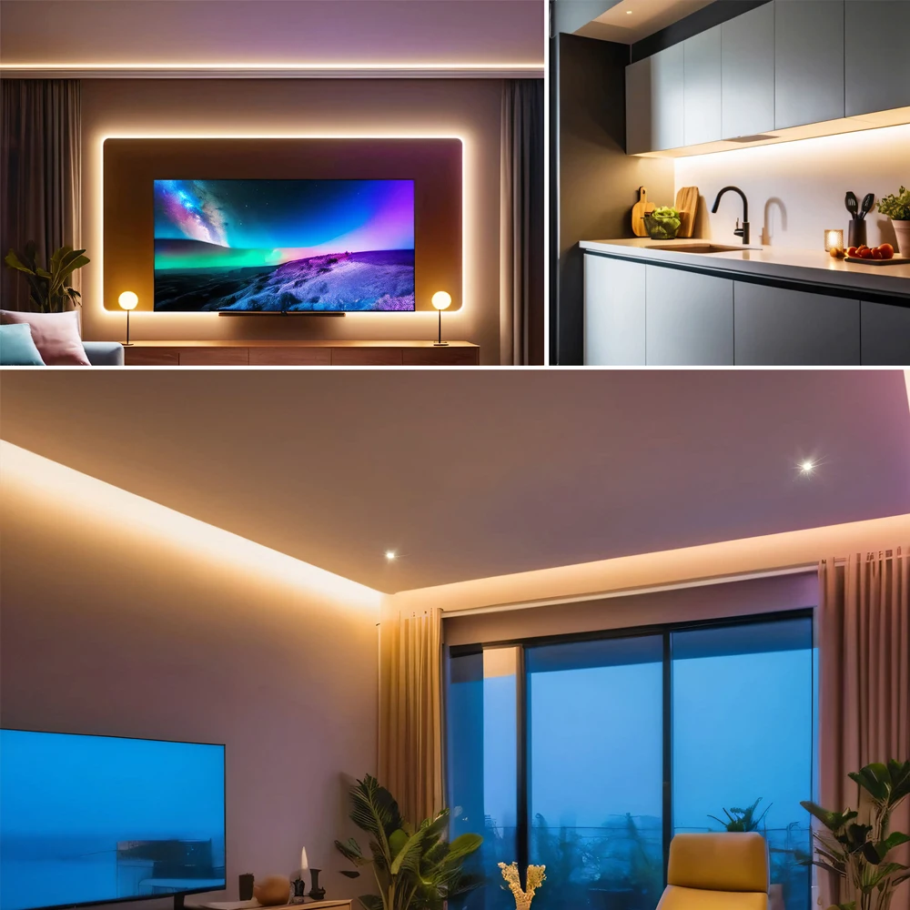 شريط إضاءة LED 220 فولت 230 فولت 5 متر 10 متر 20 متر 50 متر لا يتطلب طاقة شريط لاصق مرن IP55 مع شريحة IC 2835 120 المصابيح/م إضاءة منزلية