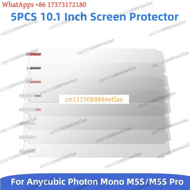 k3 5PCS Screen Protector for Anycubic Photon Mono M5S M5S Pro, 10.1 Inch LCD Anti-Scratch Film