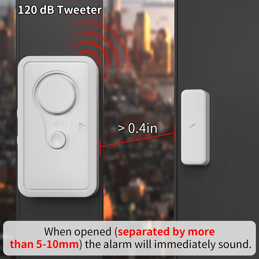 Refrigerator Alarm Door Window Burglar Sensor Alarm Door Open Detectors Freezers Close Reminder Security Protection