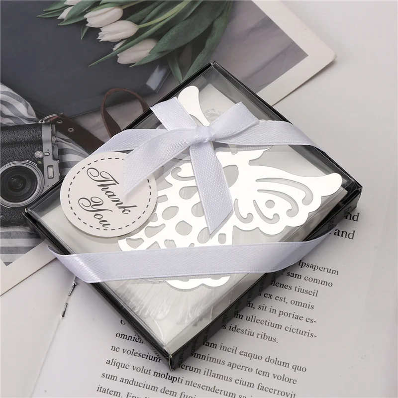 

AEE8-50 шт., металлическая закладка в виде ангела с элегантной шелковой кисточкой, подарок для свадебной вечеринки, коллекция книг для любителей книг, закладка