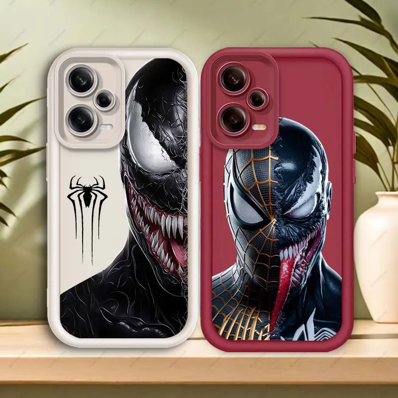 

Spider-Man Venom Cool Hot Art Phone Case For Xiaomi Redmi Note 14 13 13R 12 12R 11 11E 11T 11S Pro Plus 5G Eye Ladder Cover