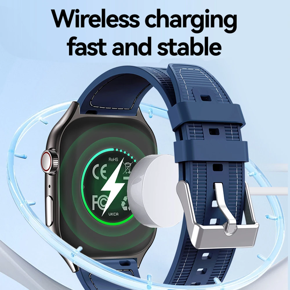 شاشة منحنية رياضية SmartWatch H7 2.01 شاشة الأكسجين في الدم بلوتوث الحديث الديناميكي lsland ساعة متعددة الرياضة في الهواء الطلق SmartWatch