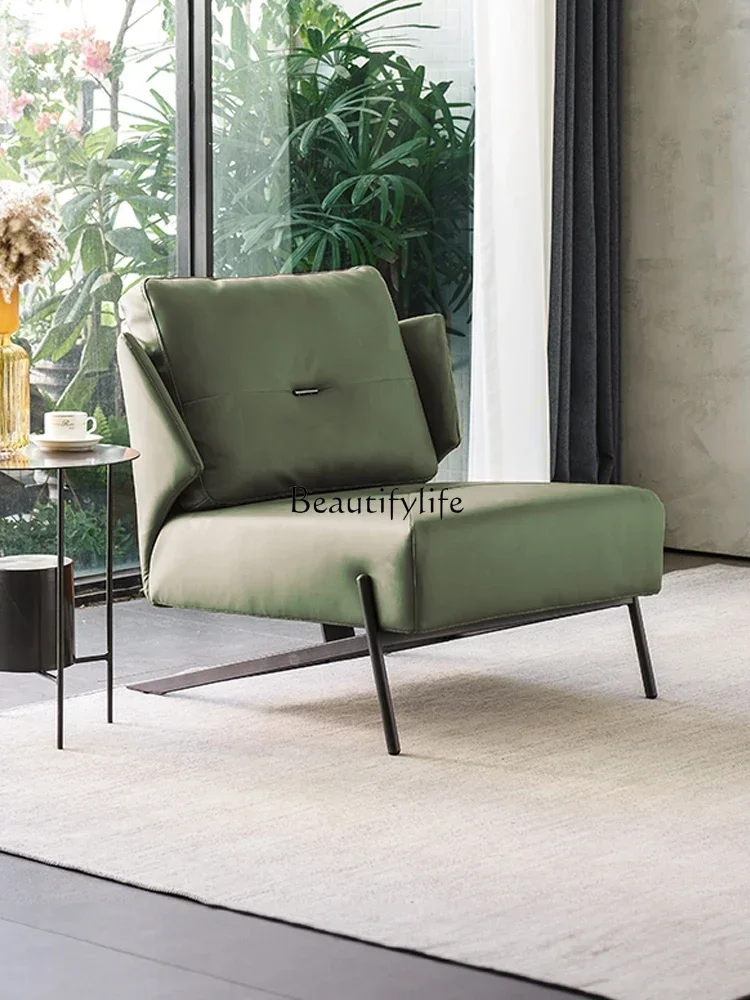 

ld25Italian light luxury sofa minimalist living room modern simple sofa chair designer casual guest chair