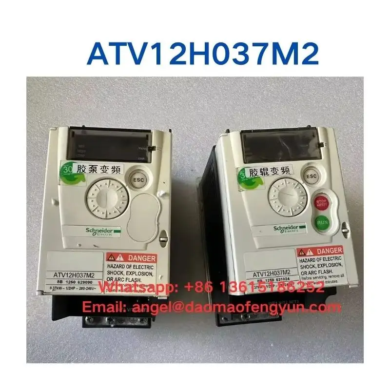 ATV12H037M2 used inverter rated power: 0.37kW (0.55HP), test functions are fully intact