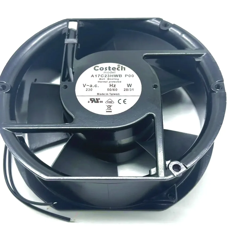 Ventilateur de refroidissement de serveur COSTECH A17C23HWB P00 28/31W 172x150x51mm 2 fils