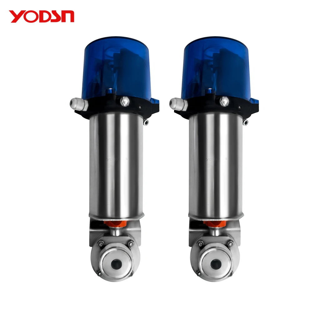 Hot Selling Pneumatic Butterfly Valve Hygienic Intelligent Pneumatic Drive Butterfly Valve