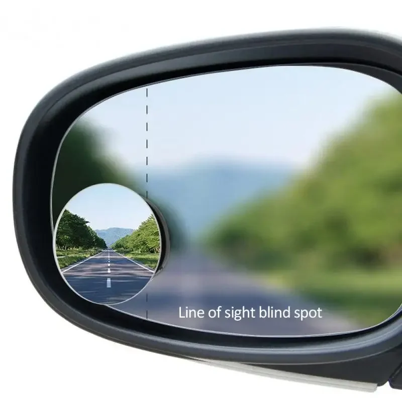 360 Degree HD Blind Spot Mirror Adjustable Car Rearview Convex Mirror for Car Reverse Wide Angle Vehicle Parking Rimless Mirrors