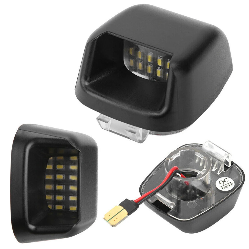 LED matrícula luzes, durável Número da placa luzes, luz brilhante, 1 par, 2pcs por conjunto