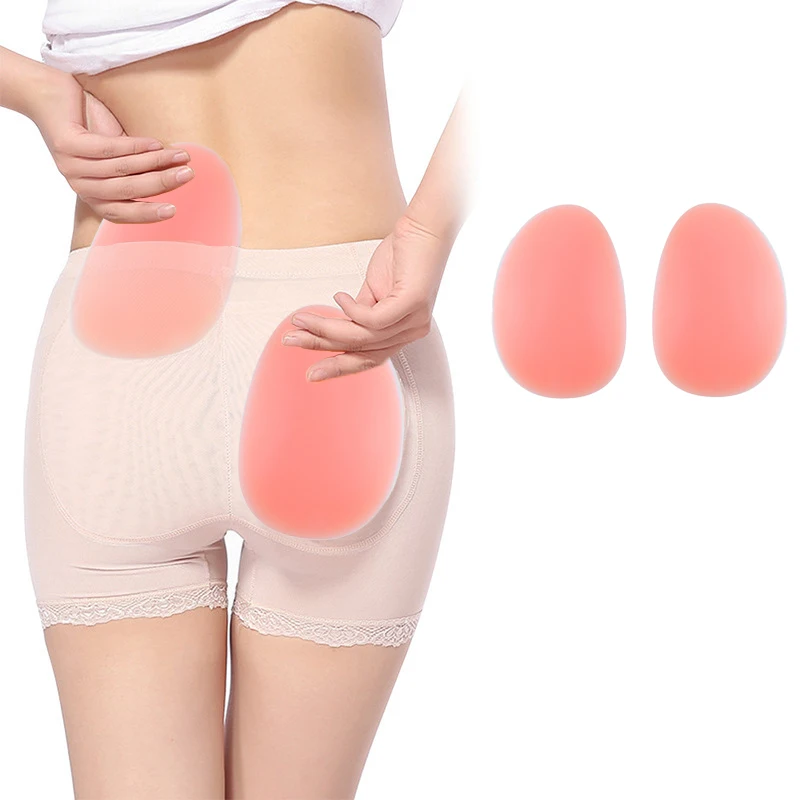 1 Pair Buttocks Enhancers Comfortable Inserts Removable Push Up Buttocks Contour Hip Silicone Butt Pads Men Women Fake Butt Pads