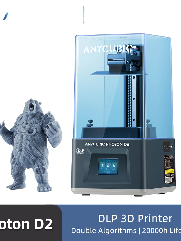 

Anycubic Photon D2 DLP 3D Printer High-Speed High Precision 6.5*5.1*2.9 inch Printing Size UV Resin 3D Printer impresora 3d