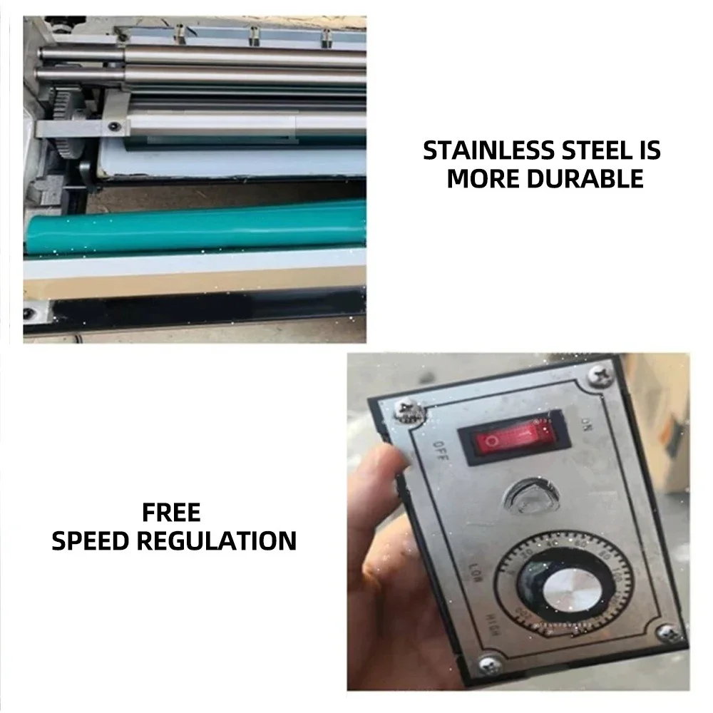 White Latex Heated Glue Machine 520mm/720mm Packaging Box Printing And Gluing Machine Electric Laminating Machine 220V