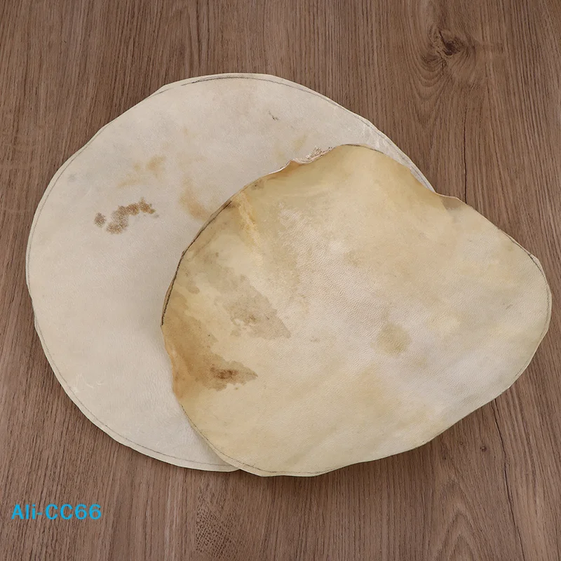 【C】30CM/35CM African Drum Skin Fittings Tambourine Replacement Percussion Part Bongo African Drum Covers Drum Goat Skin