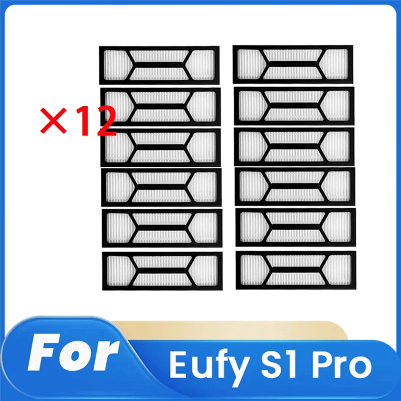 

B50C 12 шт. очиститель фильтра для Eufy S1 Pro аксессуары для подметального робота замена деталей очистителя фильтра