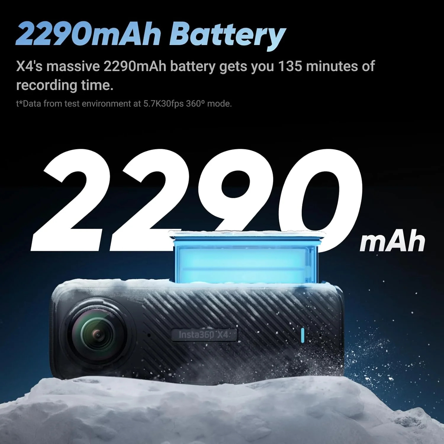 【EU Warehouse】Insta360 X4 8K Waterproof 360 Action Camera, 4K Wide-Angle Video 2290mAh Battery Insta360 X4 Sport Camera