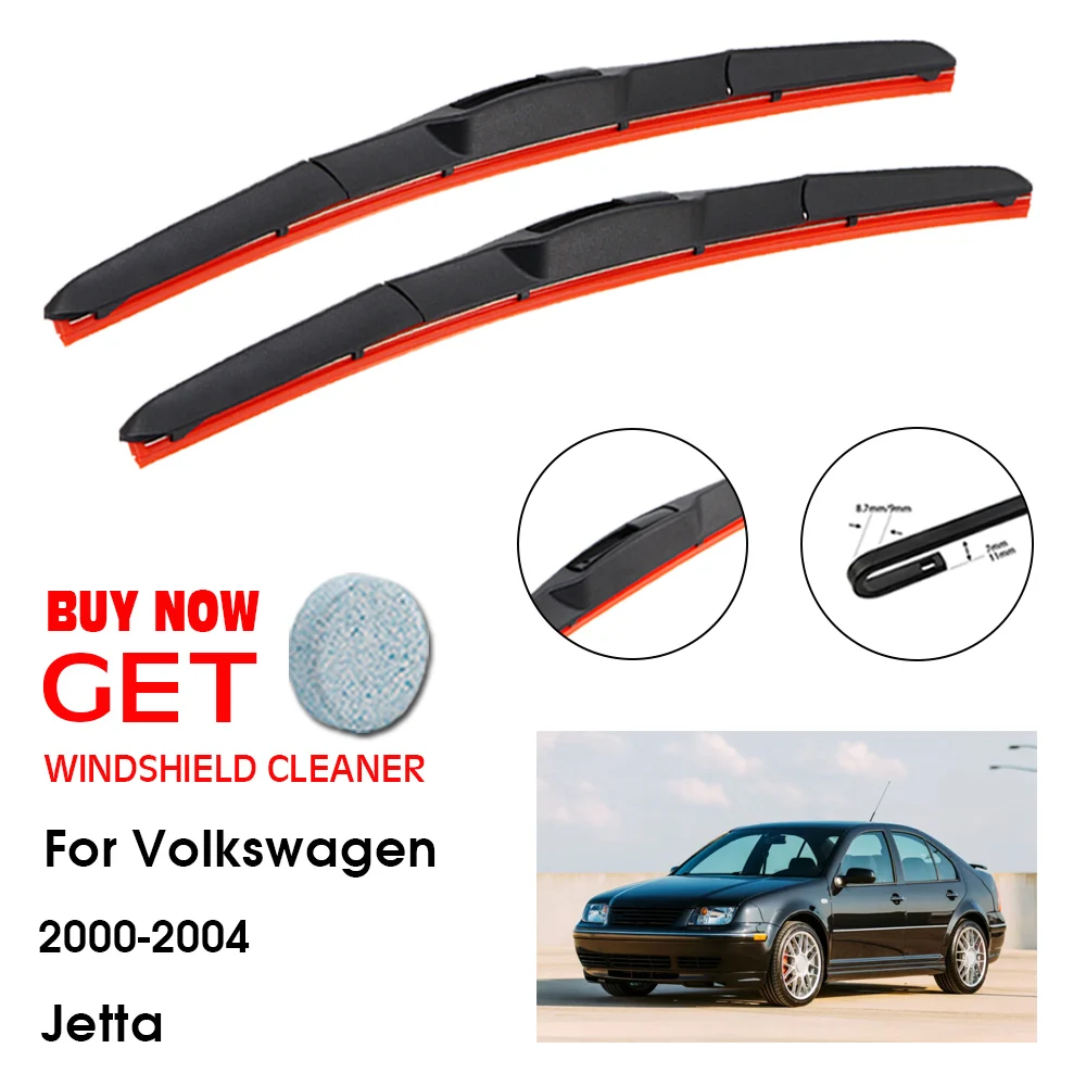 

Car Wiper For VW Volkswagen Jetta 20"+20" 2000-2004 Front Window Washer Windscreen Windshield Silica Gel Blades Accessories