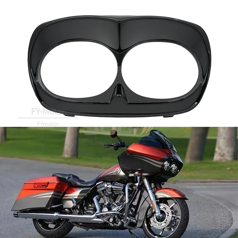 

Black Bad Boy Eagle Hawk Sharp Headlight Cover Headlight Bezel Trim Case Fit For Harley Road Glide Roadglide 1998-2013