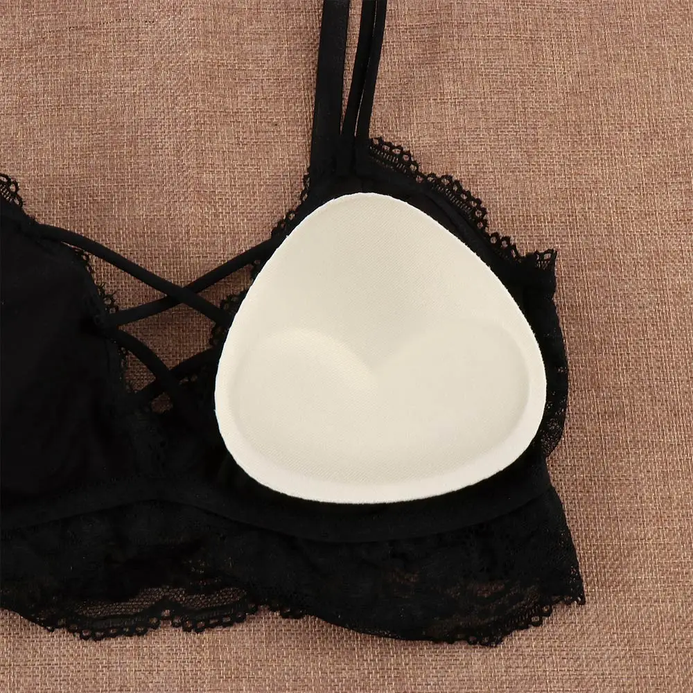 

1Pair Sponge Swimsuit Padding Inserts, Breast Enhancer To Bra, Push Up Breast Bikini Padding, Removeable Bra Pads for Women