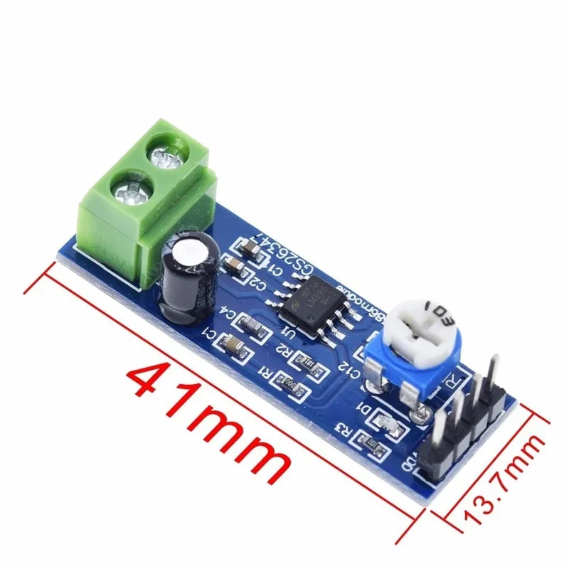 LM386 Module 200Multiple Gain Audio Amplifier Module Blue Small Module Electronic module