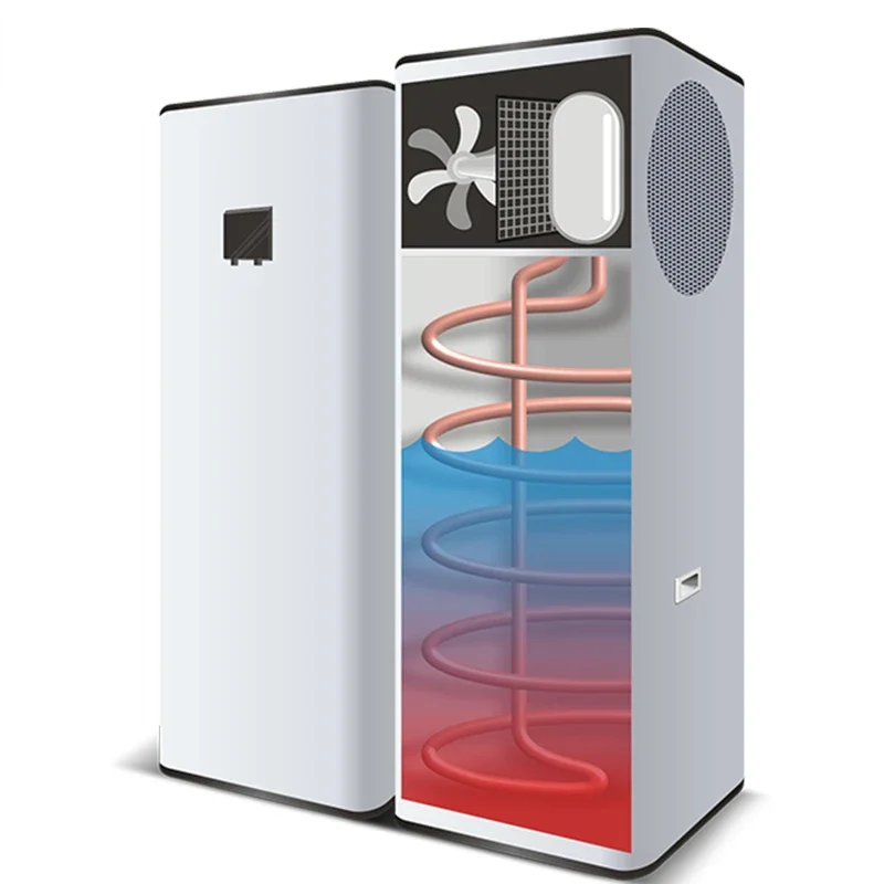 120L 150L 200L 250L Hot Water Heater High Quality Household Air Source Heat Pump Hybrid Bomba de Calor