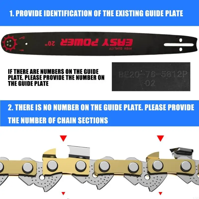 L74C High Performances 20Inch Chainsaw Bar Guide Tool Suitable For Various Chainsaw Models And Forestry Applications