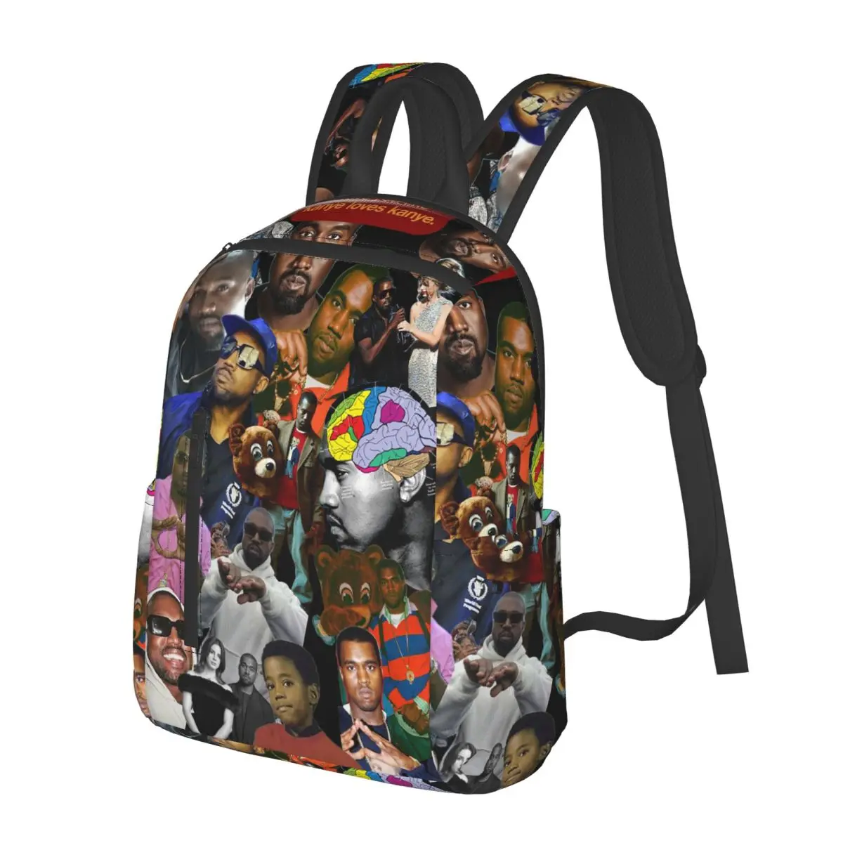 

Студенческий рюкзак Kanye West, школьная сумка, походный дорожный рюкзак для мальчиков и девочек, модная сумка для книг, сумки на плечо