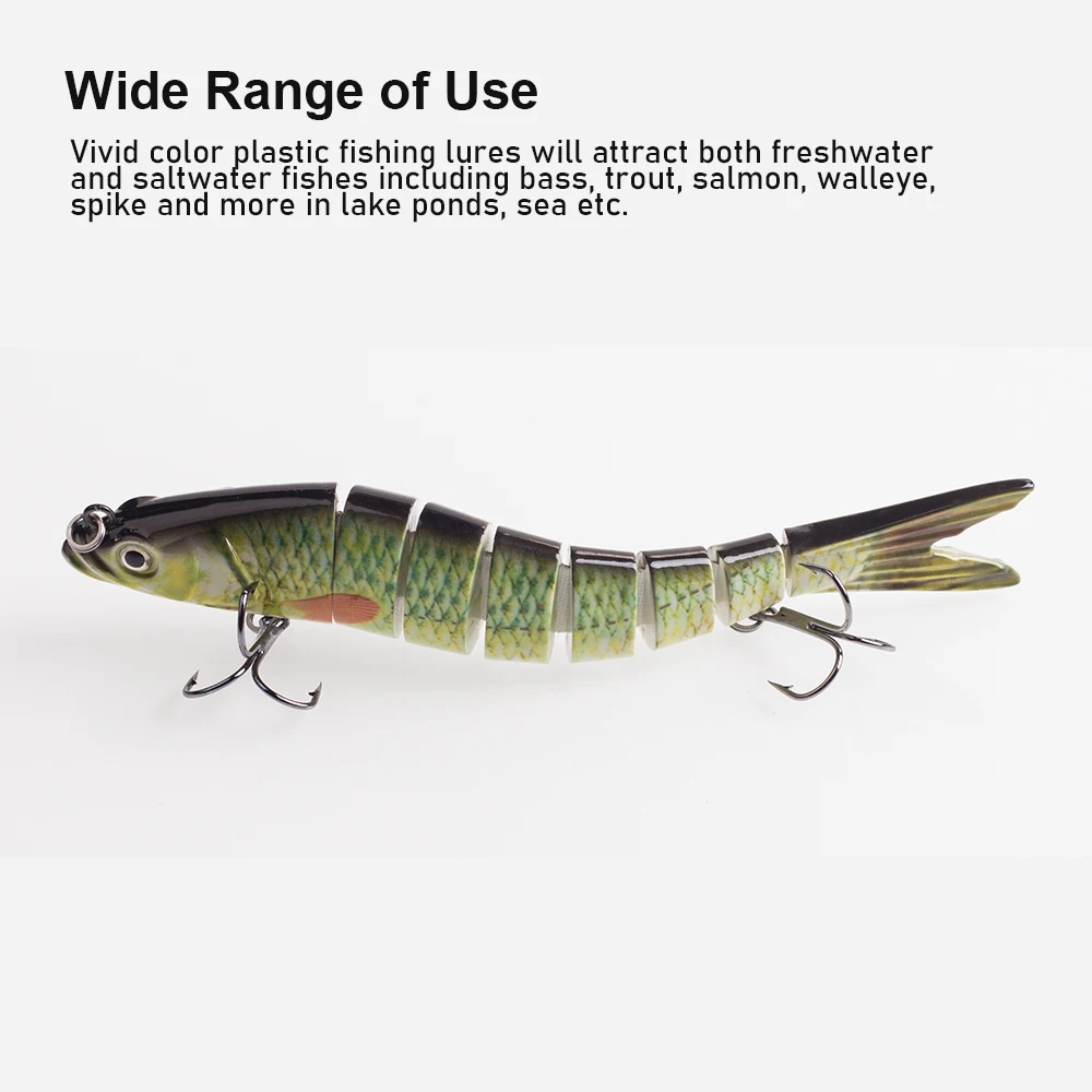 Señuelo articulado Hanlin – crankbait hundible para lucio y lubina - imagen 3