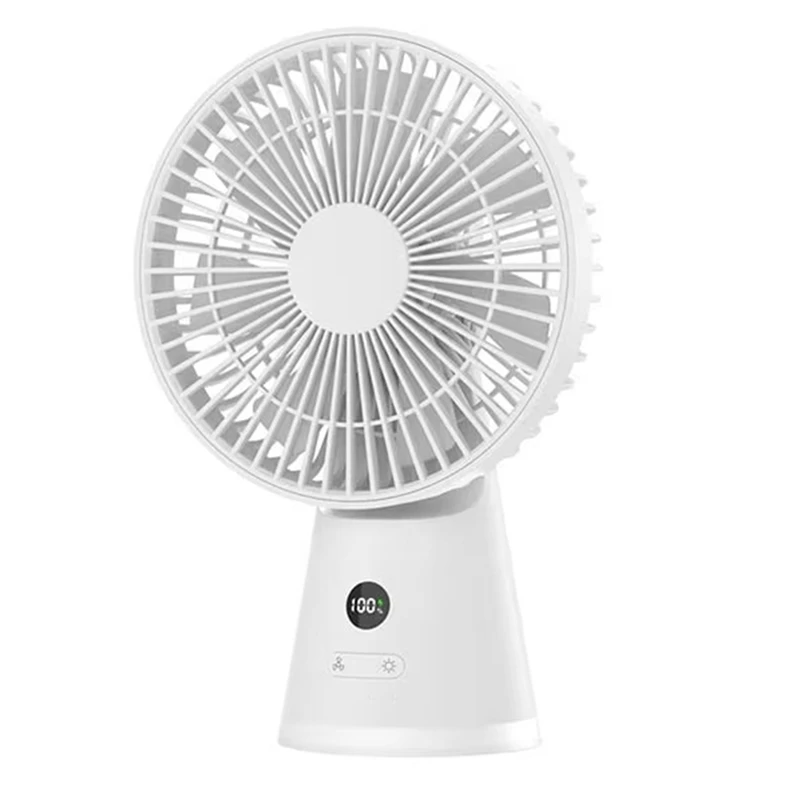 A86I-Portable Desk Fan,USB Rechargeable Table Fan With 5 Speeds, Quiet Operation, Powerful Natural Breeze, Ideal For Home Use