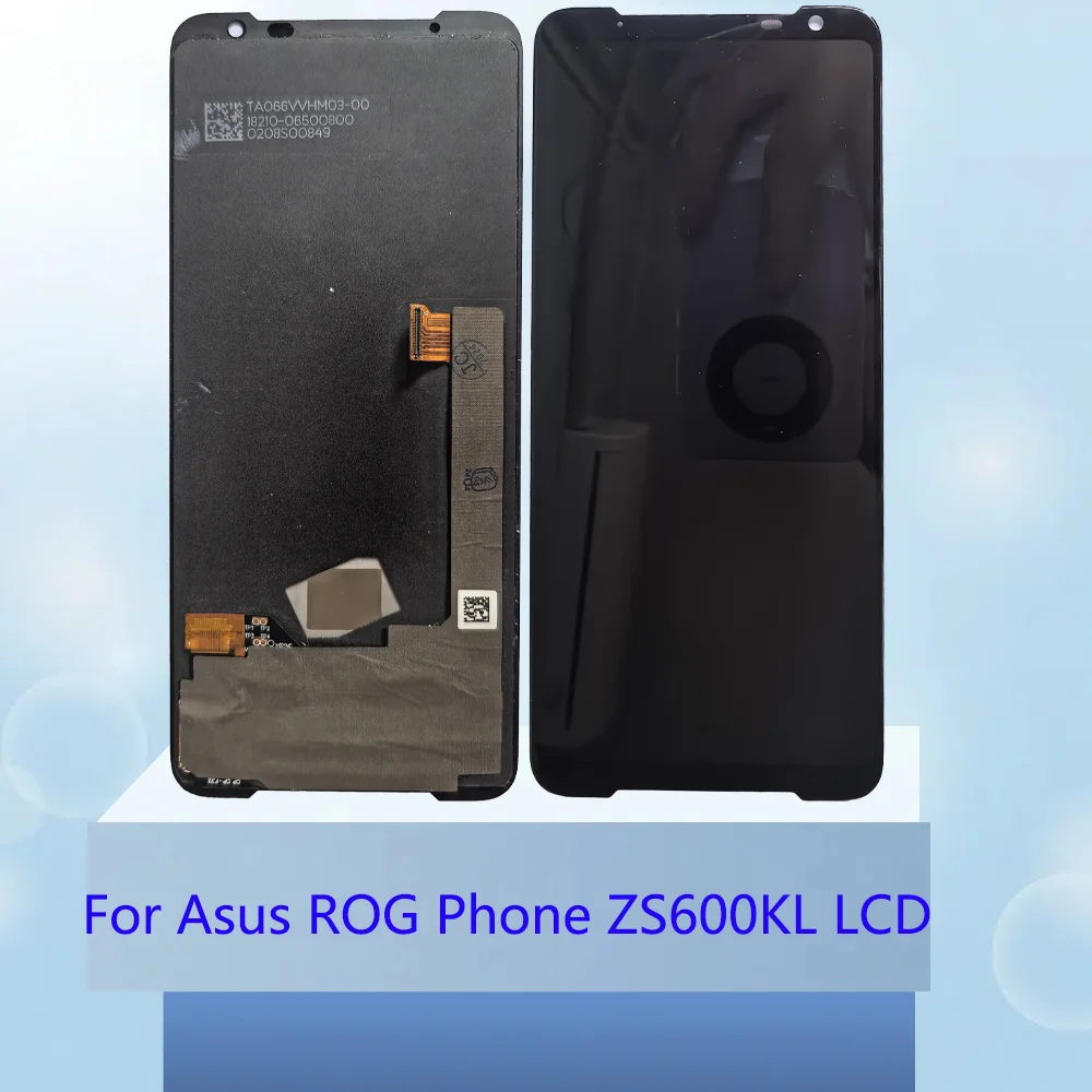 6.0” AMOLED For ASUS ZS600KL ROG Phone Z01QD LCD Screen Display with Touch Glass Digitizer Frame Assembly ROG 1 LCD Replacement