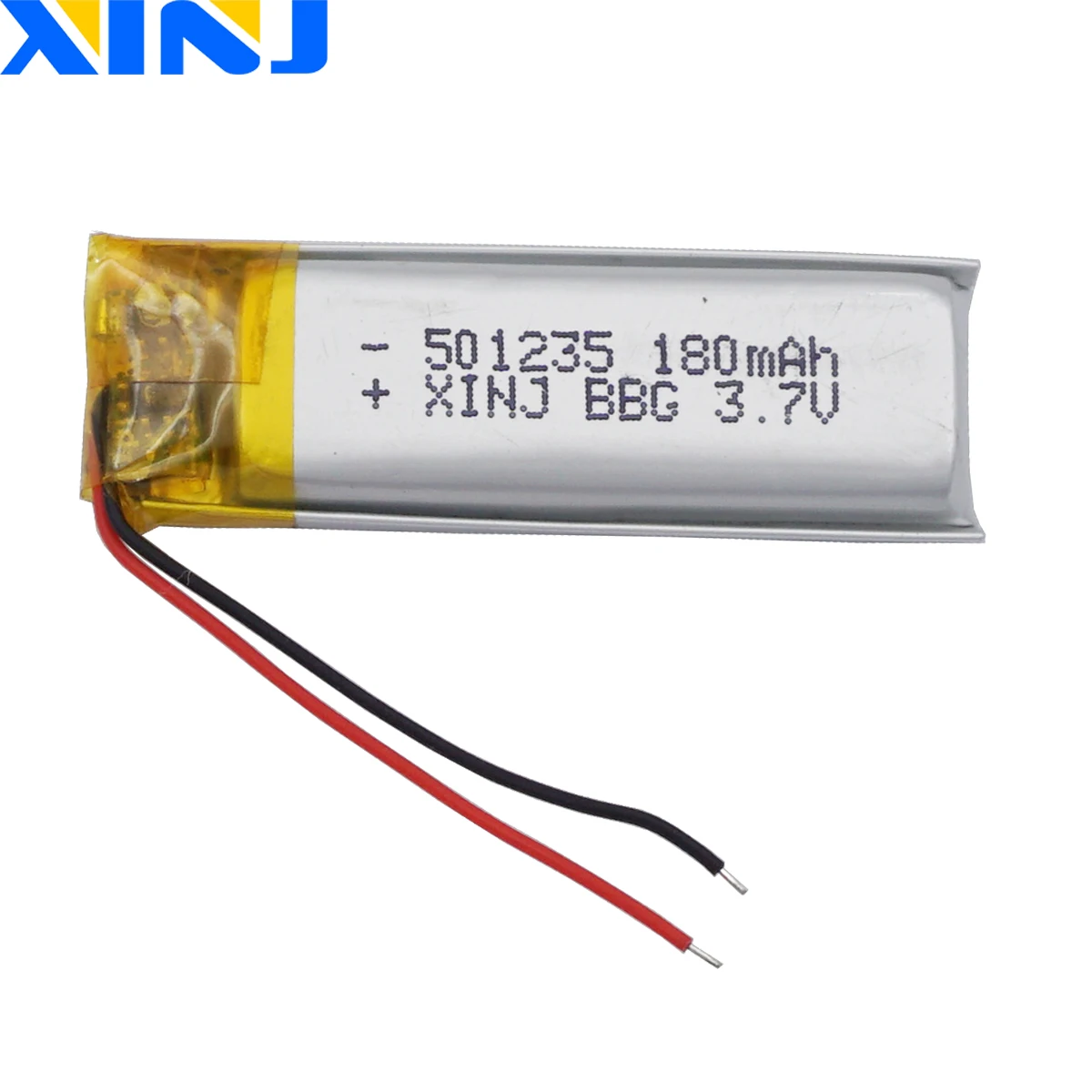 2Pcs 3.7V 180mAh 0.666Wh Rechargeable Replacement Li Lipo Battery 501235 For Bluetooth Speaker GPS MP3 Sat Nav Driving Recorder