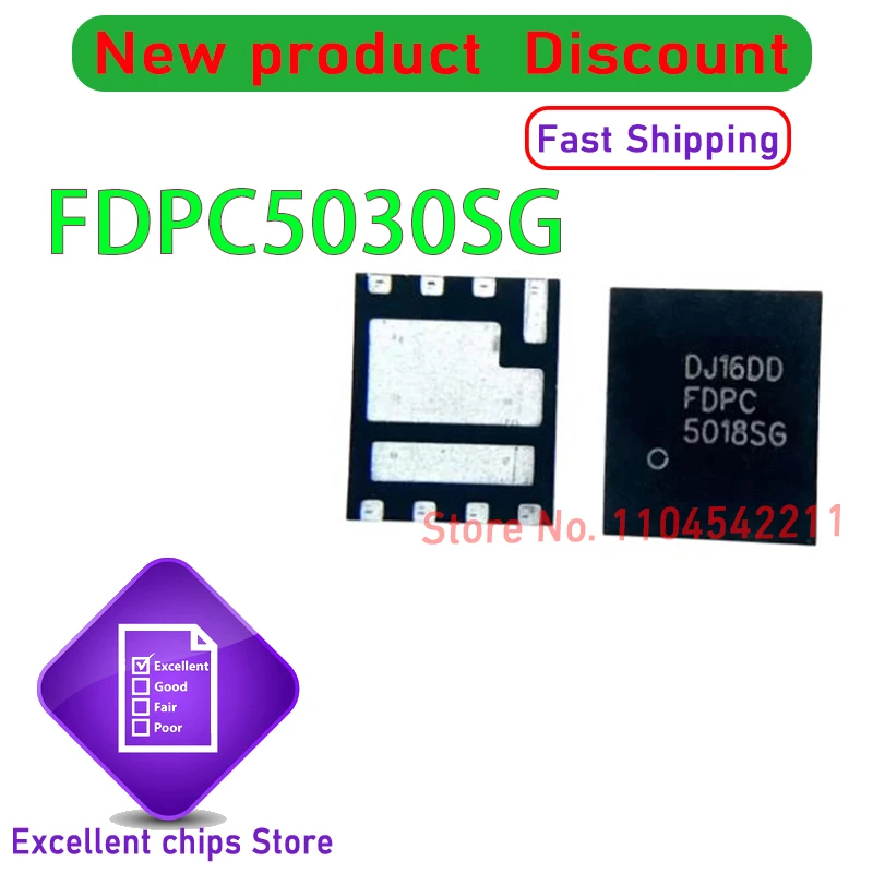 100% New FDPC5030SG 5030SG QFN-8 Chipset  10PCS/LOT