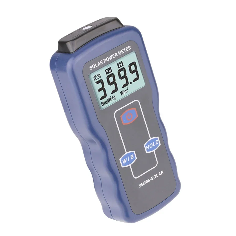 

RZ/Ruizhi SM206 Digital Solar Power Irradiance Meter Sun Light Radiation Tester Measuring Energy Insolation Testing Instrument